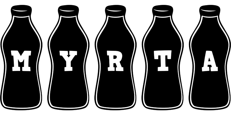 Myrta bottle logo