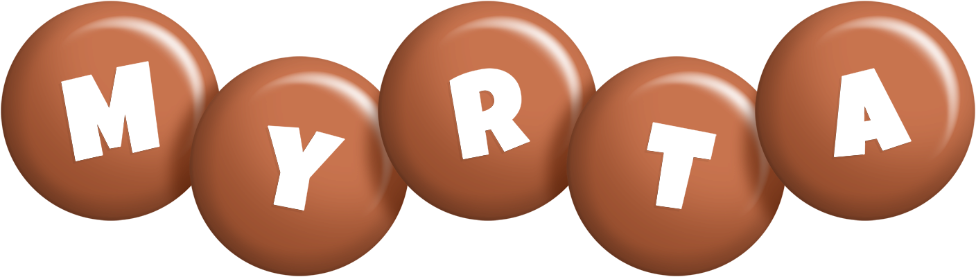Myrta candy-brown logo