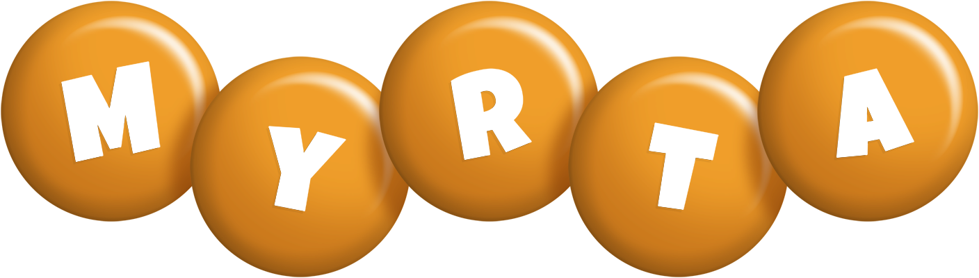Myrta candy-orange logo