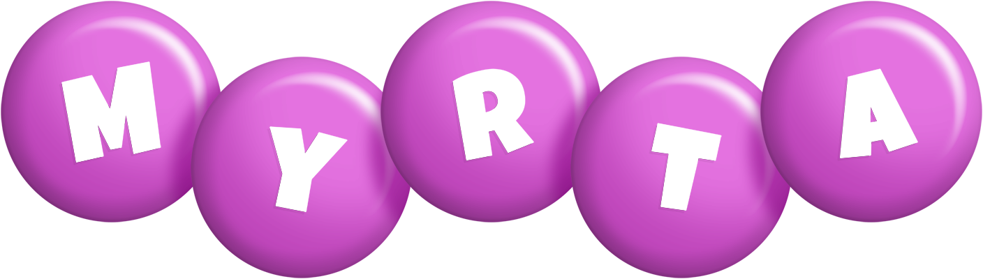 Myrta candy-purple logo