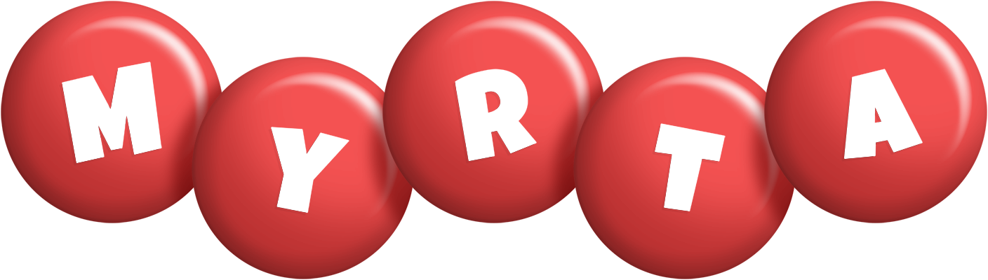 Myrta candy-red logo