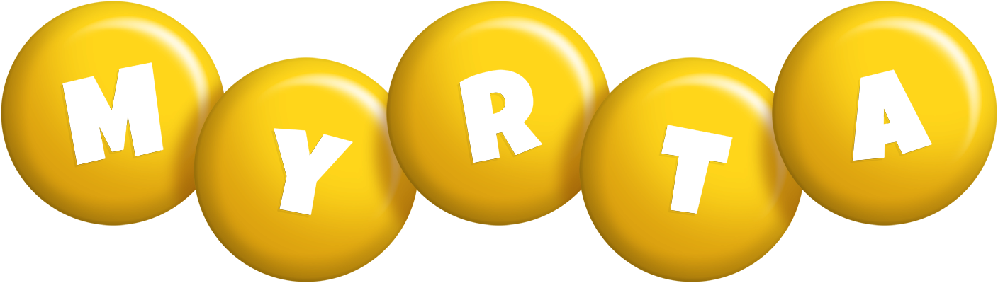 Myrta candy-yellow logo