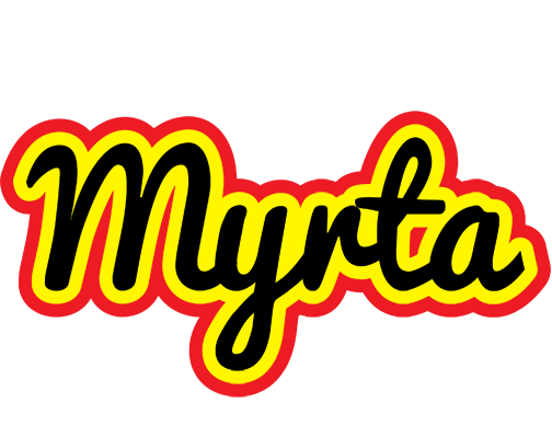 Myrta flaming logo