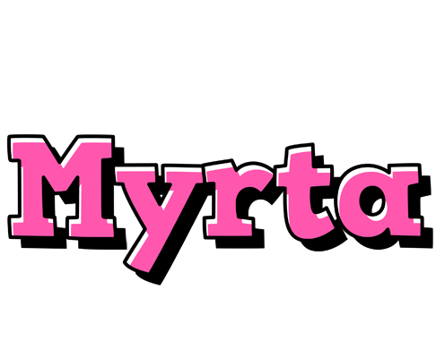 Myrta girlish logo