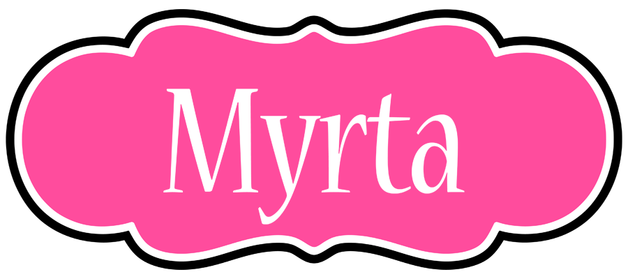 Myrta invitation logo