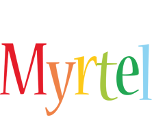 Myrtel birthday logo