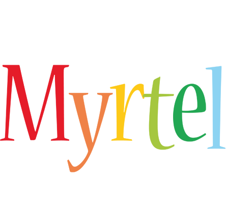 Myrtel birthday logo