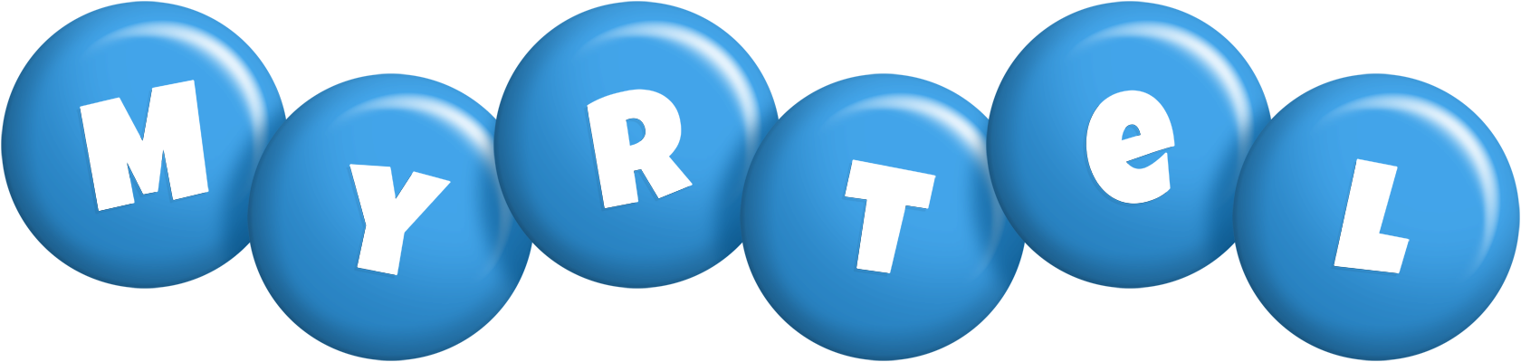 Myrtel candy-blue logo
