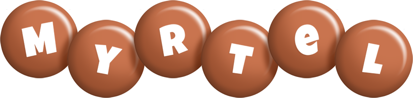 Myrtel candy-brown logo