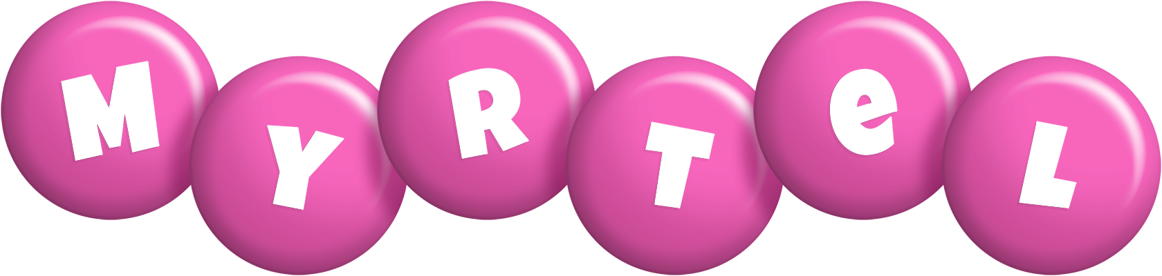 Myrtel candy-pink logo