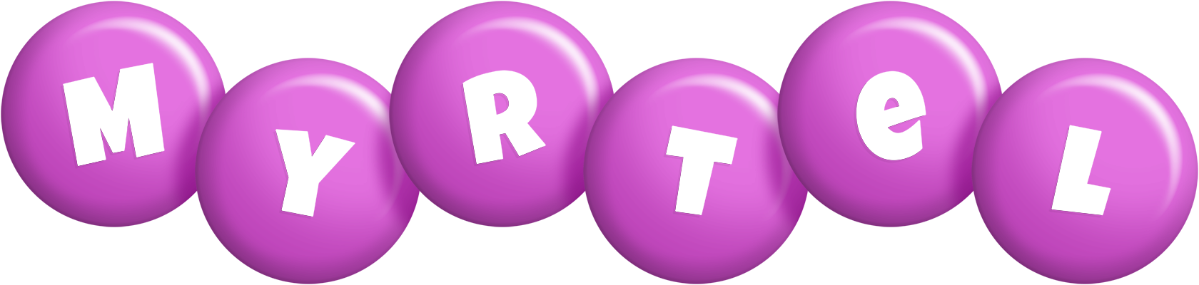 Myrtel candy-purple logo