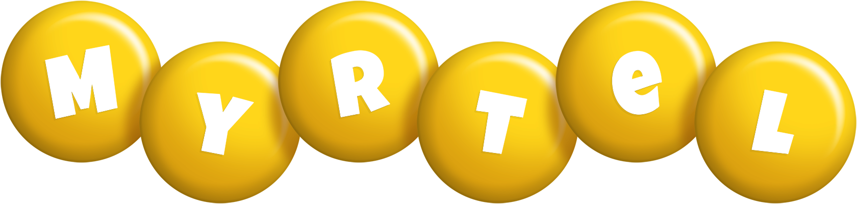 Myrtel candy-yellow logo