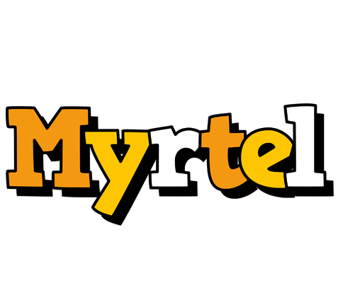 Myrtel cartoon logo
