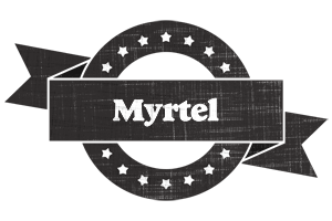 Myrtel grunge logo