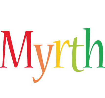 Myrth birthday logo