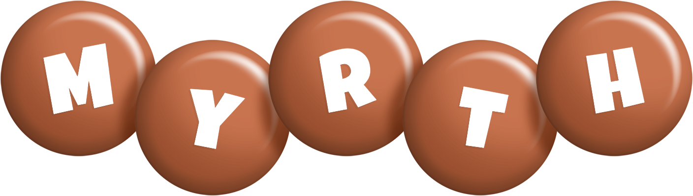 Myrth candy-brown logo