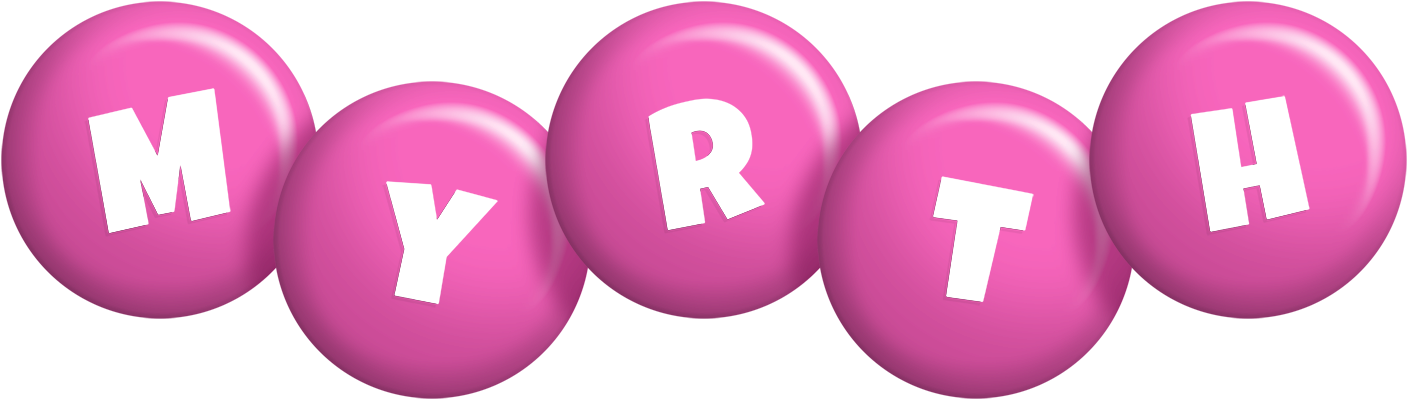 Myrth candy-pink logo