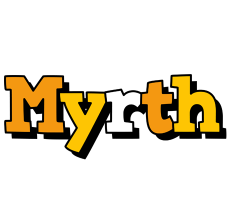 Myrth cartoon logo