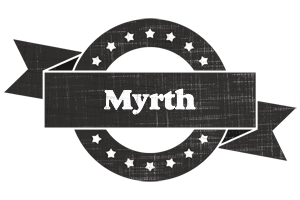Myrth grunge logo