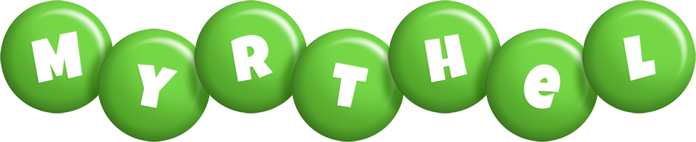Myrthel candy-green logo