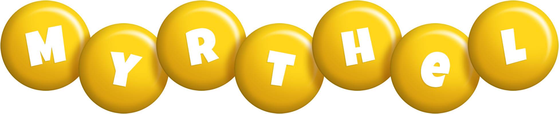 Myrthel candy-yellow logo