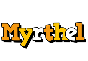 Myrthel cartoon logo