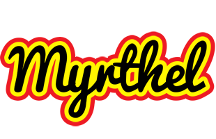 Myrthel flaming logo