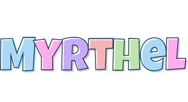 Myrthel pastel logo