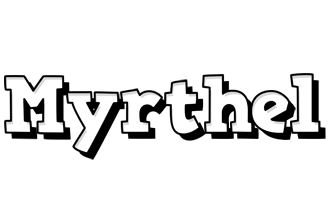 Myrthel snowing logo
