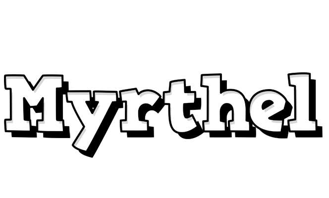 Myrthel snowing logo