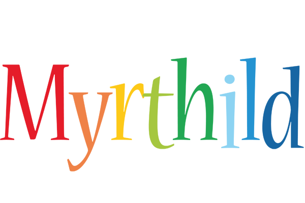 Myrthild birthday logo