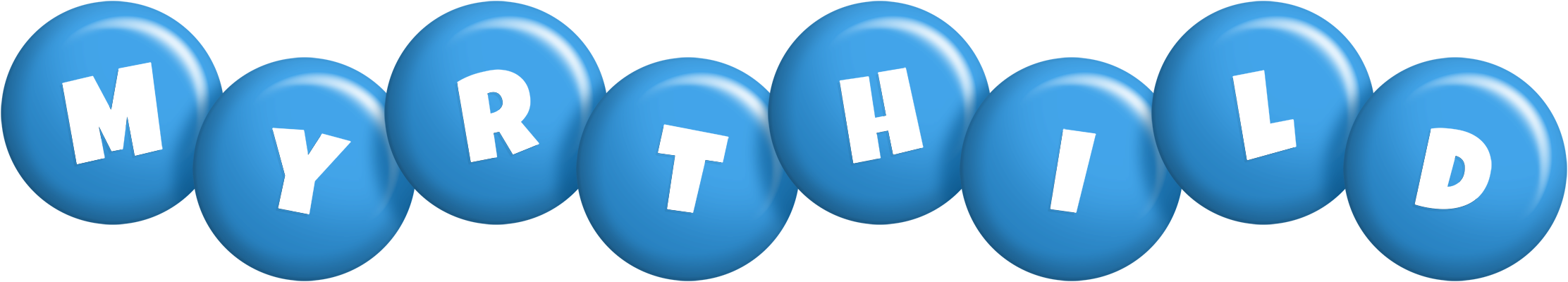 Myrthild candy-blue logo