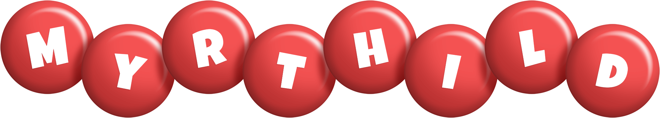 Myrthild candy-red logo