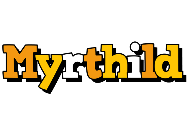 Myrthild cartoon logo