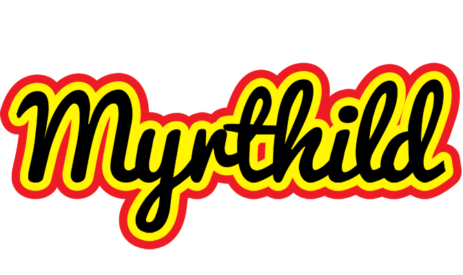 Myrthild flaming logo