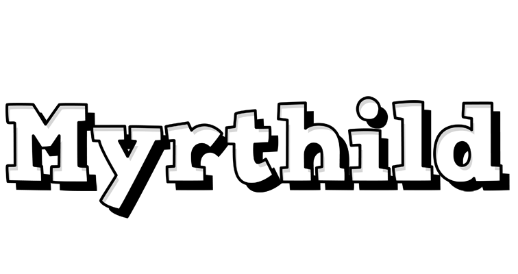 Myrthild snowing logo