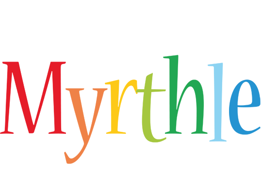 Myrthle birthday logo