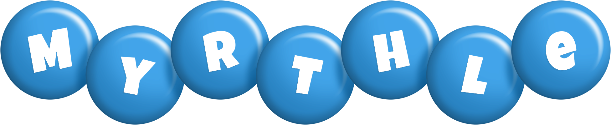 Myrthle candy-blue logo