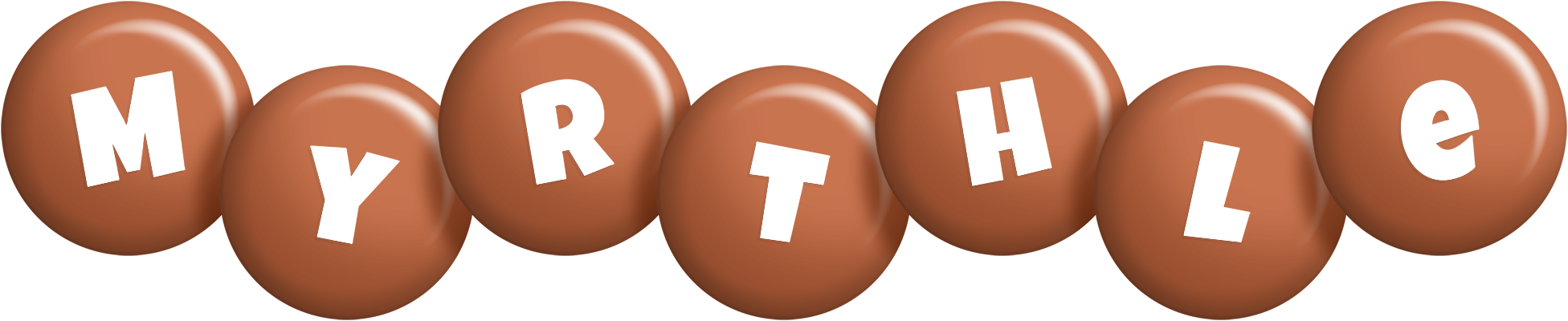 Myrthle candy-brown logo