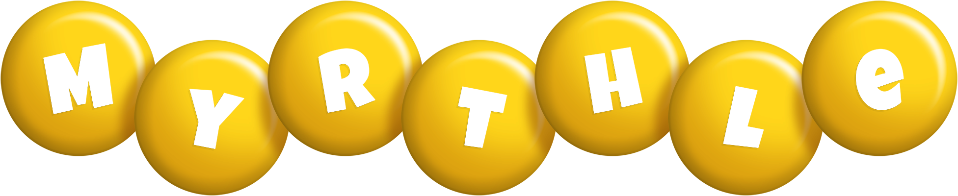 Myrthle candy-yellow logo