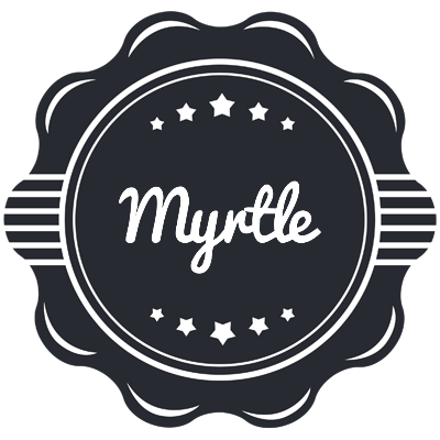 Myrtle badge logo