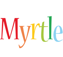 Myrtle birthday logo