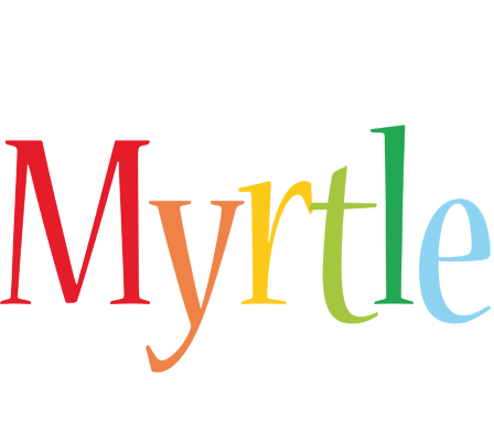 Myrtle birthday logo