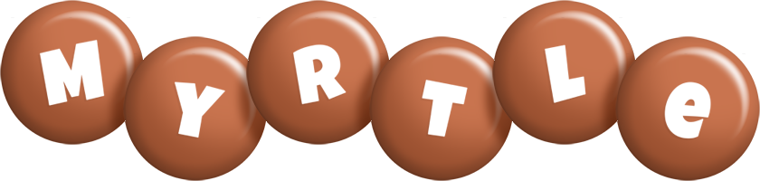 Myrtle candy-brown logo