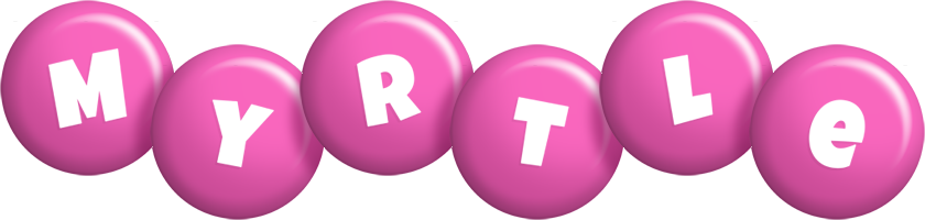 Myrtle candy-pink logo