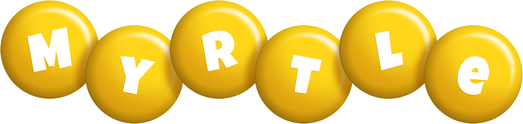 Myrtle candy-yellow logo
