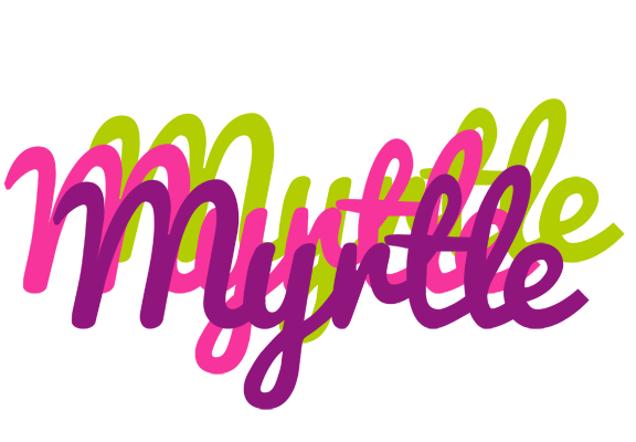 Myrtle flowers logo