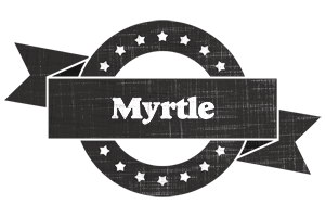 Myrtle grunge logo