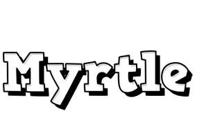 Myrtle snowing logo