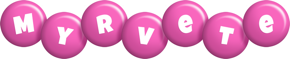 Myrvete candy-pink logo